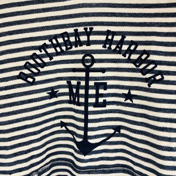 TR McTAGGART Navy Blue Stripped Hoodie S - Picture 5 of 6